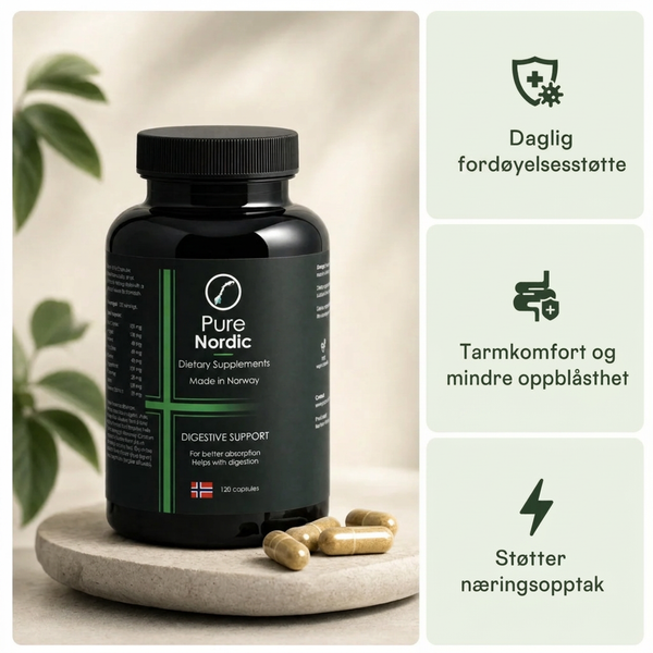 Fordøyelsesstøtte | 120 kapsler