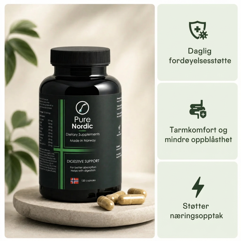 Fordøyelsesstøtte | 120 kapsler